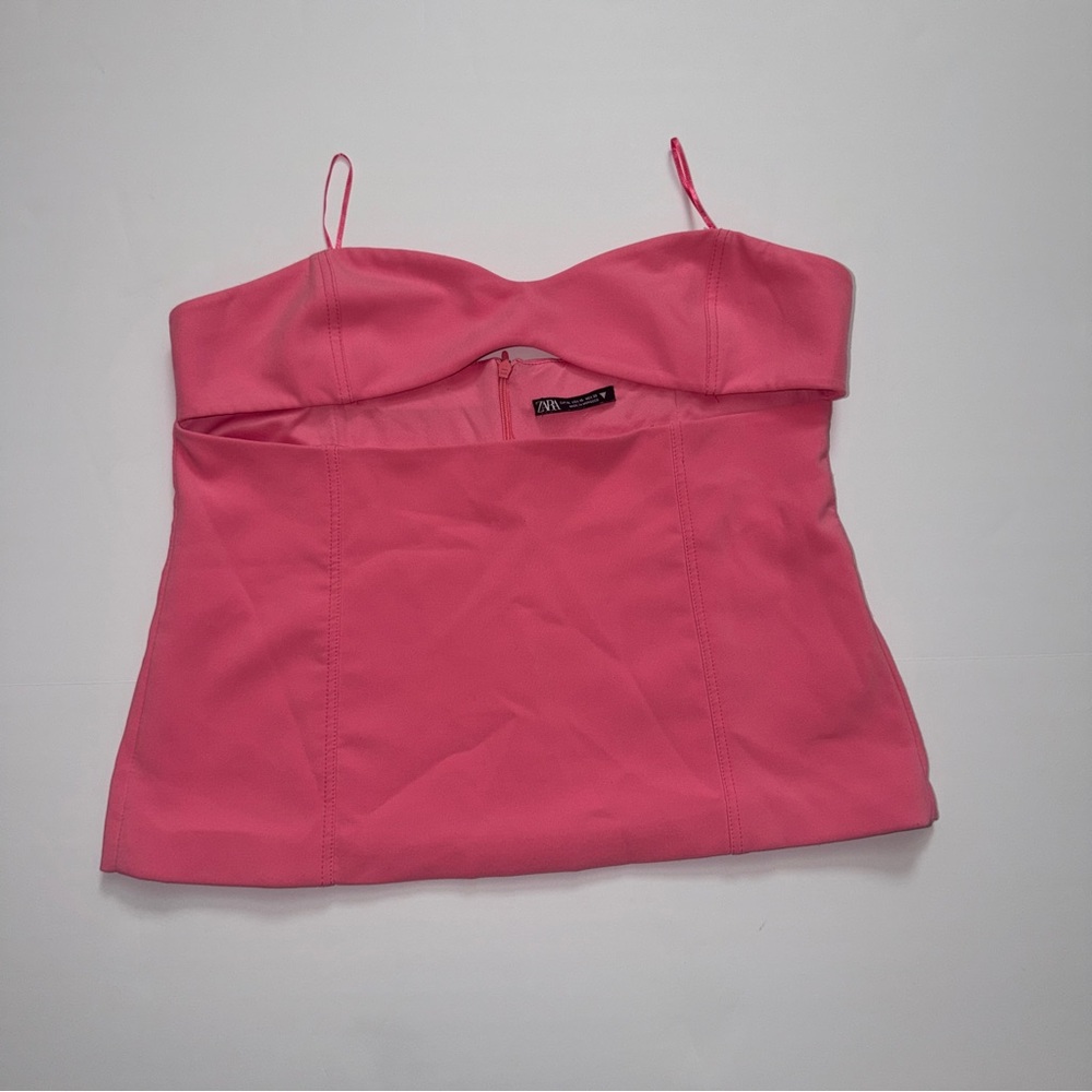 Zara Pink Spaghetti Strap Bustier Camisole